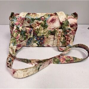 Gloria Rae Quilted Floral Small Accessory Bag 90s VTG‎ Cottage Core Grandmacore